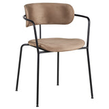Scaun de dining Olivia, în culoare taupe