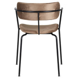 Scaun de dining Olivia, în culoare taupe