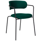 Scaun de dining Olivia, în culoare verde