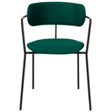 Scaun de dining Olivia, în culoare verde