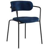 Scaun de dining Olivia, în culoare albastru