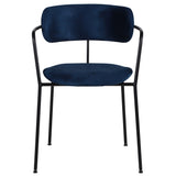 Scaun de dining Olivia, în culoare albastru