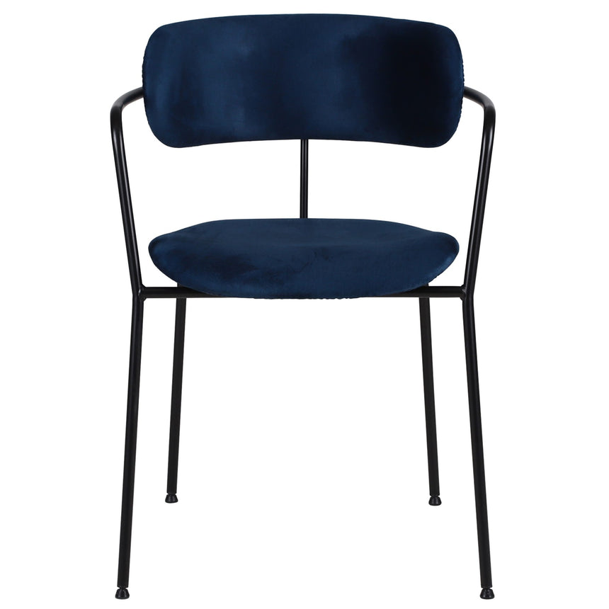 Scaun de dining Olivia, în culoare albastru