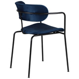 Scaun de dining Olivia, în culoare albastru