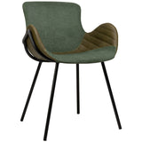 Scaun de restaurant Alya, culoare verde
