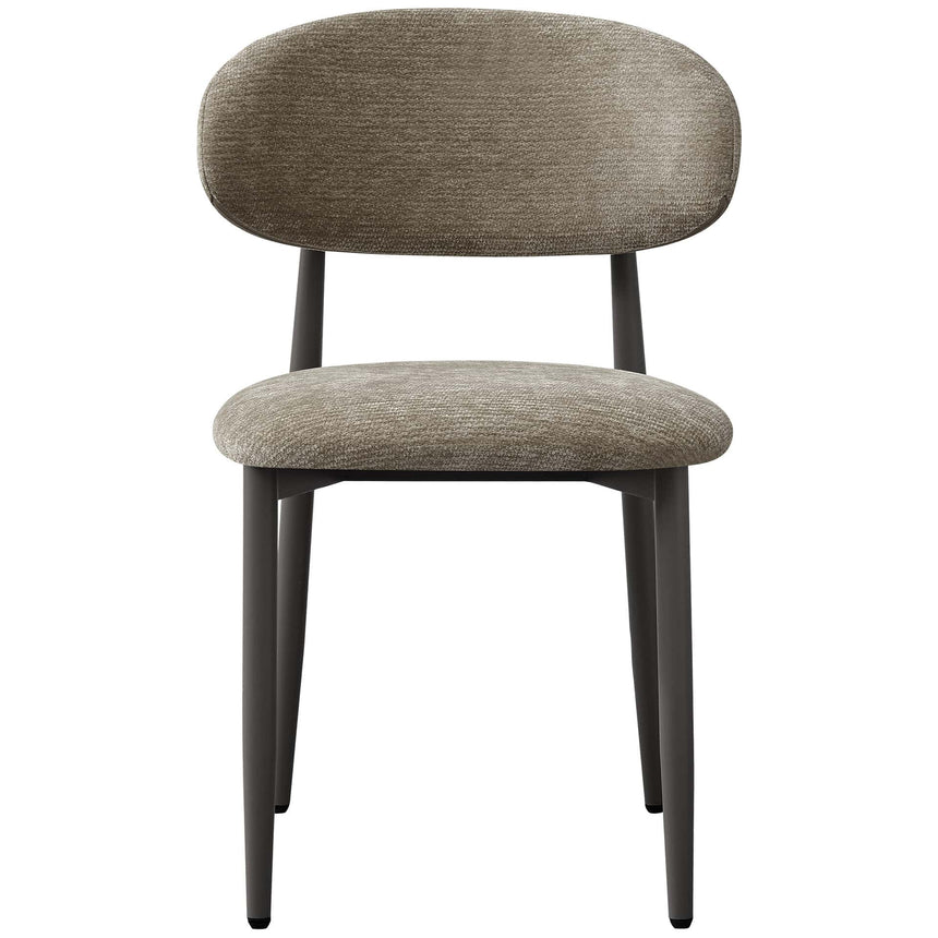 Scaun Rosalin - cadru metal colorat, tapițat