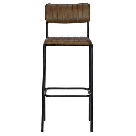 Scaun de bar Jenson (înalt) - piele de bivol, cadru metal