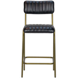 Scaun de bar Jenson (scund) - piele de bivol, cadru metal
