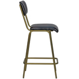 Scaun de bar Jenson (scund) - piele de bivol, cadru metal