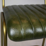 Scaun de bar Jenson (scund) - piele de bivol, cadru metal