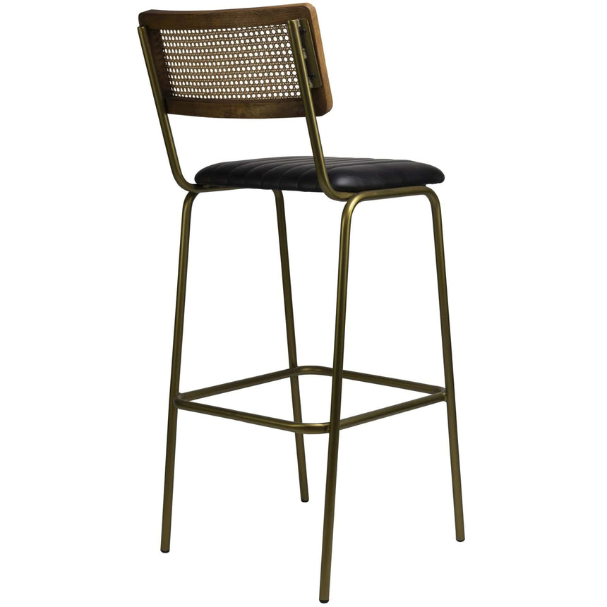 Scaun de bar Jens (înalt) - piele de bivol, cadru metal