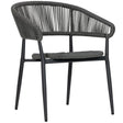 Scaun de terasă Jacco - design modern fondat, gri