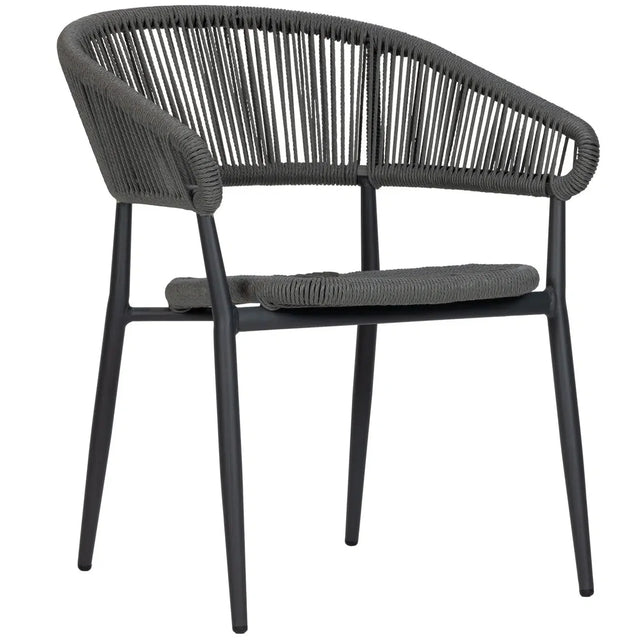 Scaun de terasă Jacco - design modern fondat, gri