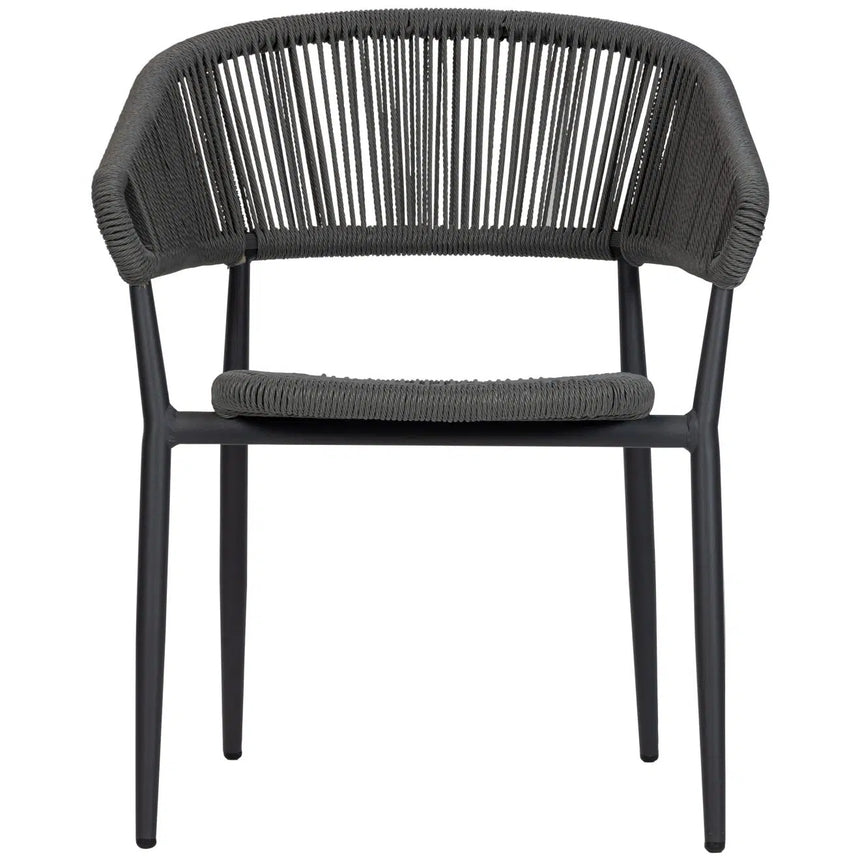 Scaun de terasă Jacco - design modern fondat, gri