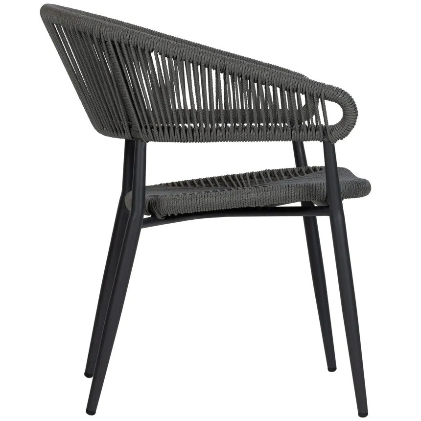 Scaun de terasă Jacco - design modern fondat, gri