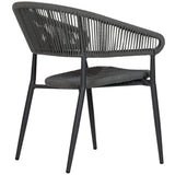 Scaun de terasă Jacco - design modern fondat, gri