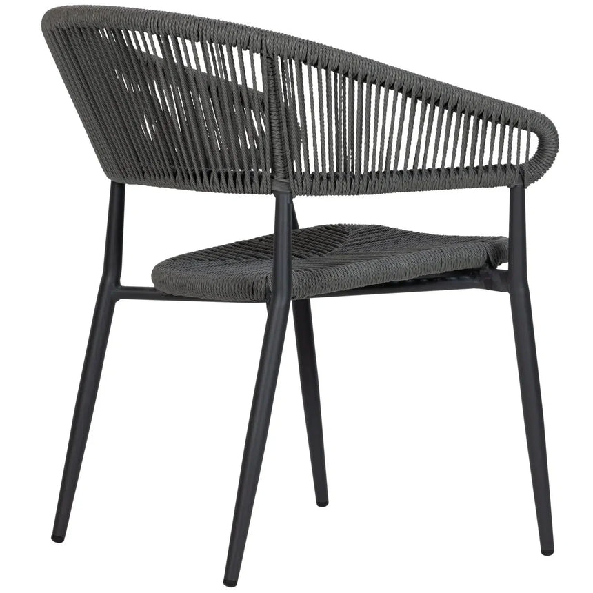 Scaun de terasă Jacco - design modern fondat, gri