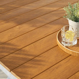 Set picnic Troy – blat polywood, cadru negru, 8 locuri