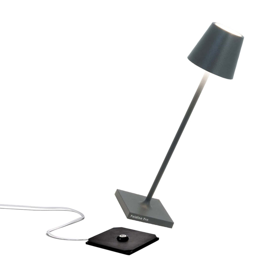 Lampă de masă Poldina Micro reîncărcabilă – antracit