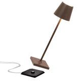 Lampă de masă Poldina Micro reîncărcabilă – maro