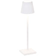 Lampă de masă Poldina Micro – alb, reîncărcabilă