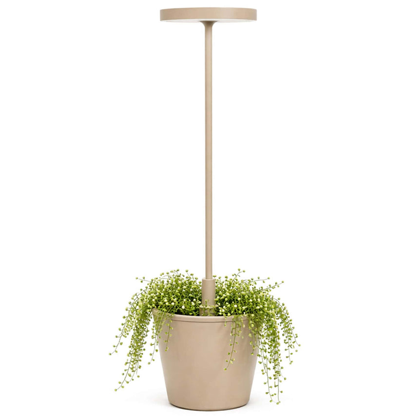 Lampă de masă Poldina Reverso – nisip, imagine de ambianță