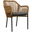 Baleric scaun de terasa pentru exterior, culoare naturalMobCenter