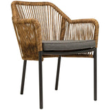 Baleric scaun de terasa pentru exterior, culoare naturalMobCenter