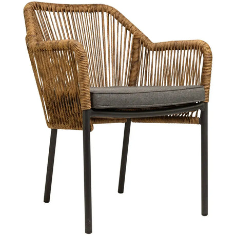 Baleric scaun de terasa pentru exterior, culoare naturalMobCenter