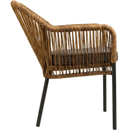 Baleric scaun de terasa pentru exterior, culoare naturalMobCenter