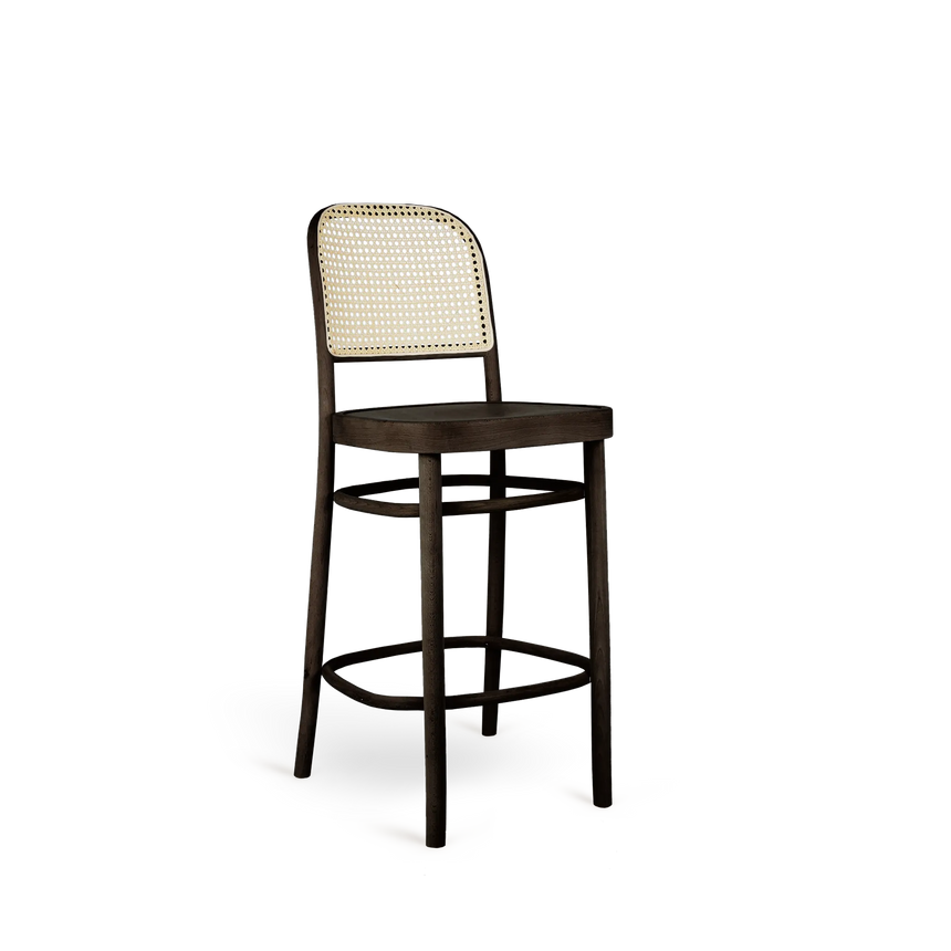 Scaun de bar Paged Benko H-8130 - 65 cm, spătar împletit