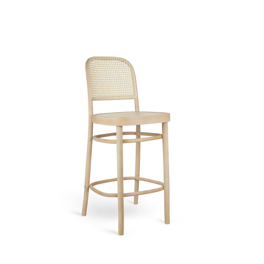 Scaun de bar Paged Benko H-8130 - 65 cm, spătar împletit