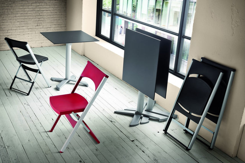 Scaun de conferință Compact – pliabil, aluminiu
