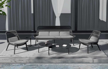 Grattoni Como – set mobilier de gradina si terasa, pentru 4 persoane, culoare antracite