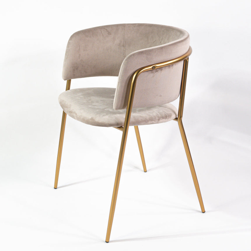 Scaun de dining Mia, culoarea bej