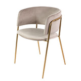 Scaun de dining Mia, culoarea bej