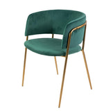 Scaun de dining Mia, culoarea verde