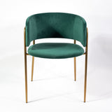 Scaun de dining Mia, culoarea verde