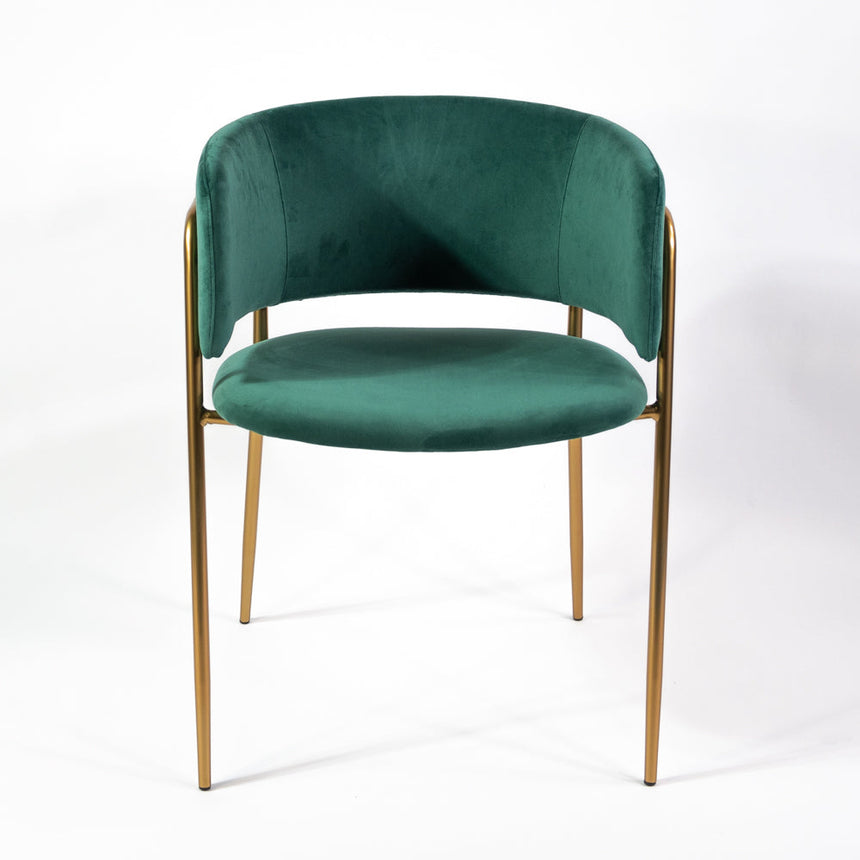 Scaun de dining Mia, culoarea verde
