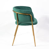 Scaun de dining Mia, culoarea verde