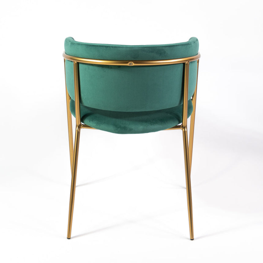 Scaun de dining Mia, culoarea verde