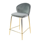 Lily scaun de bar confortabil de 65 cm, culoarea gri