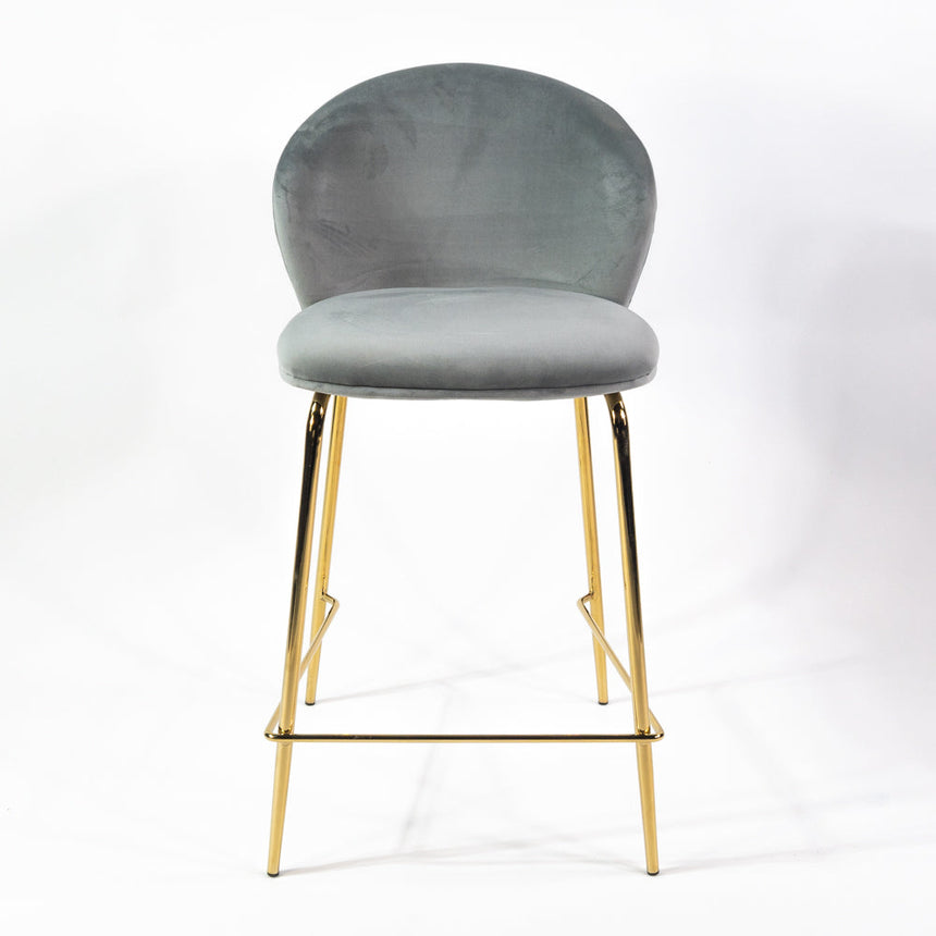 Lily scaun de bar confortabil de 65 cm, culoarea gri