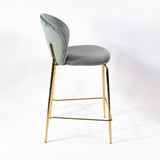 Lily scaun de bar confortabil de 65 cm, culoarea gri