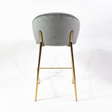 Lily scaun de bar confortabil de 65 cm, culoarea gri