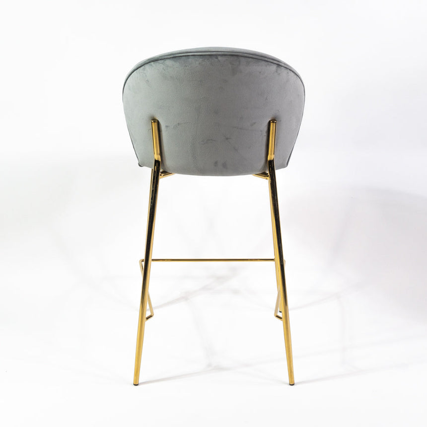 Lily scaun de bar confortabil de 65 cm, culoarea gri
