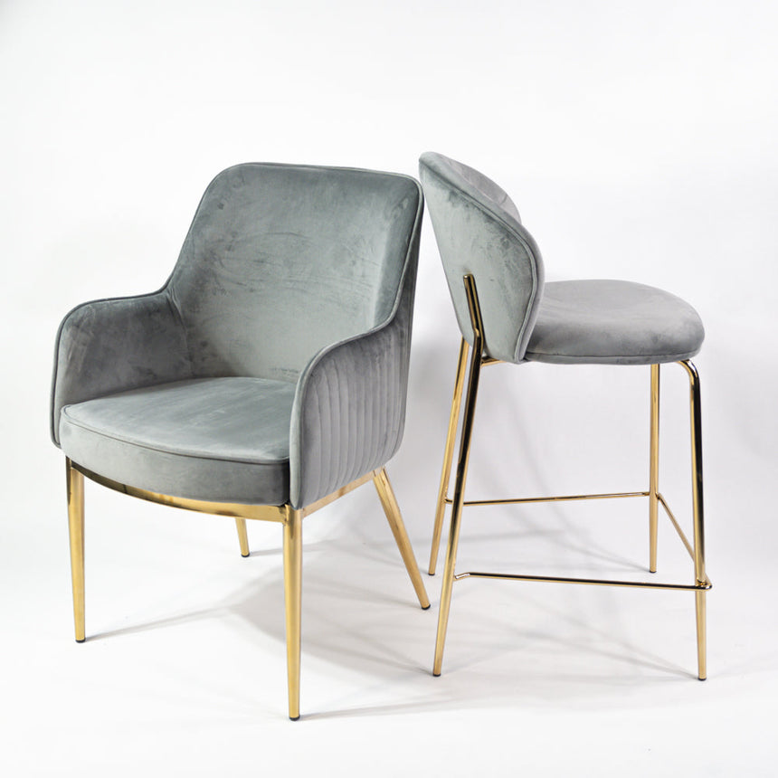 Nolan scaun de dining premium, culoarea gri