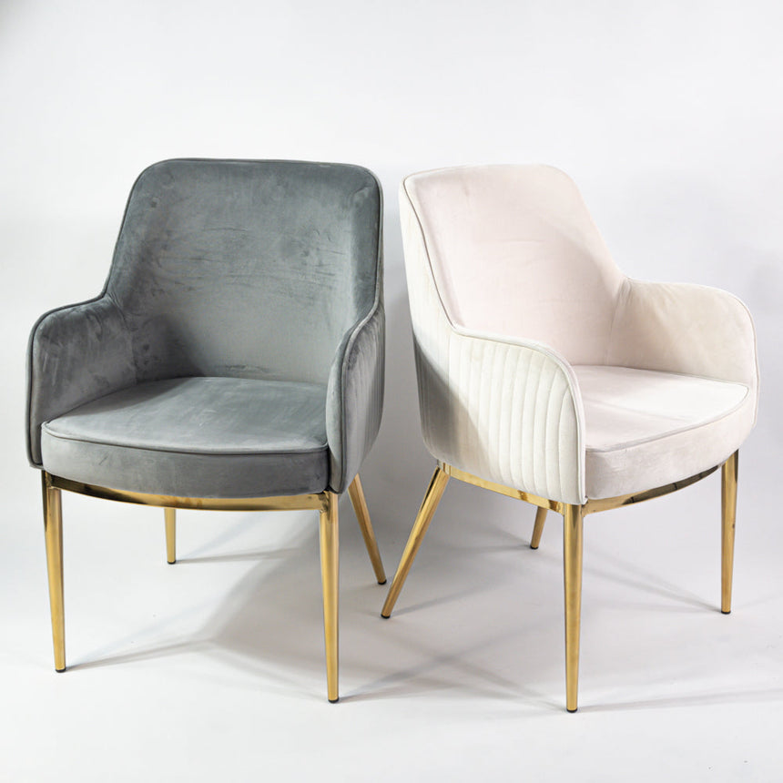 Nolan scaun de dining premium, culoarea crem