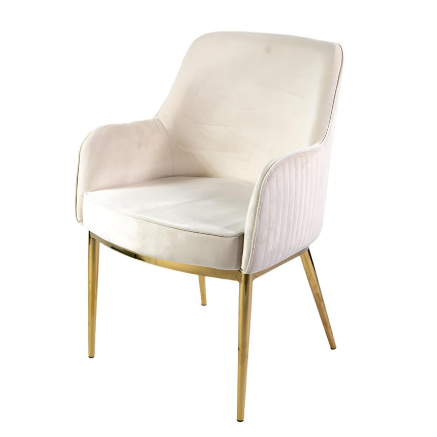 Nolan scaun de dining premium, culoarea crem