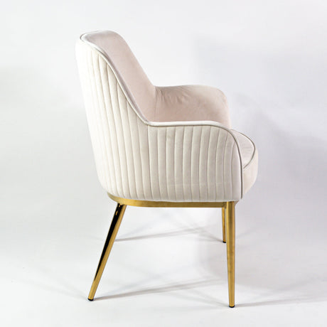 Nolan scaun de dining premium, culoarea crem